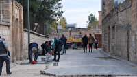 Midyat’ta yol yapım kaldırım yenileme ve parke çalışmaları devam ediyor
