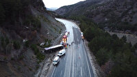 Erzincan’da yolcu otobüsü devrildi: 24 yaralı
