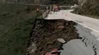 Ordu'da korkutan heyelan: Vatandaşların kaçış anları kamerada
