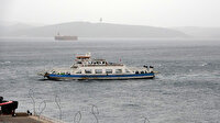 Çanakkale'de feribot seferlerine fırtına iptali