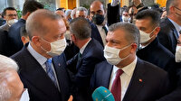 Cumhurbaşkanı Erdoğan ile Bakan Koca arasında gülümseten diyalog: Para pul söylemedi mi?