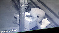 Avcılar'da çamaşır makinesini çaldı: Heyecanlanınca düşürdü