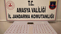 Amasya’da arama yapılan araçta tam 183 uyuşturucu hap ele geçirildi