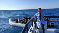 İzmir'de Yunanistan unsurlarınca geri itilen 86 düzensiz göçmen kurtarıldı
