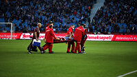 Trabzonspor-Adana Demirspor maçında korkutan sakatlık