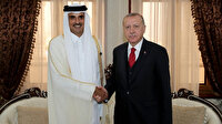 Cumhurbaşkanı Erdoğan Katar Emiri Al Sani ile görüştü