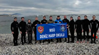 Deniz Harp Okulu öğrencileri bin 950 metre yüzdü