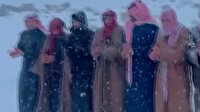Suudi Arabistan’da kar sevinci: Müzik çalıp oynadılar