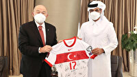 Nihat Özdemir'den, Katar Futbol Federasyonu Başkanı Al Thani'ye ziyaret