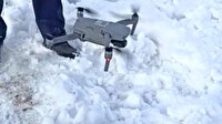 Yelpaze olarak kullandığı drone ile mangal yaktı