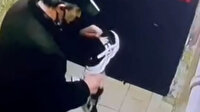Sultangazi'de hırsız beğenmediği ayakkabıya tükürerek geri bıraktı