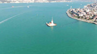 Kar ve fırtına sonrası İstanbul Boğazı turkuaz renge büründü