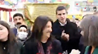 HDP Batman Kongresi'nde Pervin Buldan PKK sloganlarıyla karşılanıp elebaşı Öcalan ekrana yansıtıldı