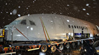 Yurtdışına satılan Airbus A-300 yolcu uçağı 12 parçaya bölünerek taşındı