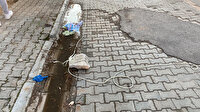 Mersin'de pankarta bağlı taşın başına düştüğü kadın hayatını kaybetti