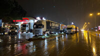 Samsun Ankara karayolu kardan ulaşıma kapandı, araçlar yolda kaldı