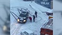 Başkent'te yağan kar kazaları da beraberinde getirdi