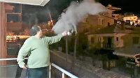 Eksi 16 derecede su havada buz tuttu