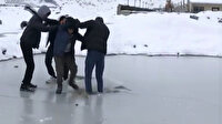 Kahramanmaraş'ta buzda oyunun sonu kötü bitti
