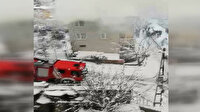 Ümraniye'de yüksek gerilim hattı patladı: Üç katlı binada yangın çıktı