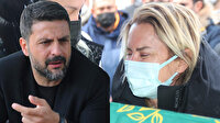 Ece Erken eşi Şafak Mahmutyazıcıoğlu'nun tabutuna sarılıp gözyaşı döktü: Mezarı başında dua etti
