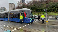 İstanbul'da tramvayın çarptığı kadın ağır yaralandı