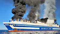 Yunanistan'da yangın çıkan feribotta Türk yolcular da var