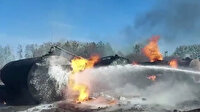 Rus güçleri Kiev yakınlarındaki yakıt deposunu bombaladı