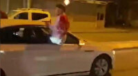 Asker konvoyunda silahlı eğlence