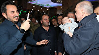 Cumhurbaşkanı Erdoğan'ın esnaf ziyaretinde samimi anlar