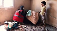 Türk Kızılay gönüllüsü gençlerden örnek davranış: Gıda kolisi bıraktıkları evin tadilatını yaptılar
