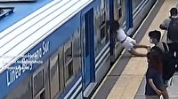 Tren istasyonunda korkunç kaza: Peron ve tren arasına sıkıştı