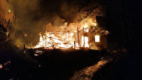 Sivas'ta bir köyü ayağa kaldıran yangın: Dört ev yanarak kül oldu
