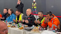 Bakan Adil Karaismailoğlu metro şantiyesi işçileriyle sahur yaptı
