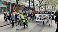 Hollanda'da İsrail'in Mescid-i Aksa baskını protesto edildi