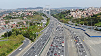 İstanbul trafiğinde son durum havadan görüntülendi