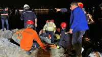 Kadıköy Sahili'nde kayalıklara sıkıştı: 3,5 saat kurtarılmayı bekledi
