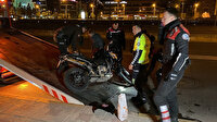 Kocaeli'de otomobille çarpışan motosikletli yunus polisi yaralandı