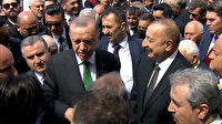Cumhurbaşkanı Erdoğan ve Azerbaycan Cumhurbaşkanı Aliyev Rize-Artvin Havalimanı'nda