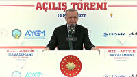 Cumhurbaşkanı Erdoğan Rize-Artvin Havalimanı açılışında konuştu: Dünyada deniz üzerinde yapılan 5 havalimanından 2'si ülkemizde