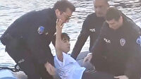 Haliç’te can pazarı kamerada: Suya düşen genci deniz polisi kurtardı