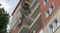 Beylikdüzü'nde 10 katlı apartmanın 2 balkonu çöktü: Deprem oldu sandım