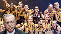 Cumhurbaşkanı Erdoğan'dan Avrupa Şampiyonu Vakıfbank'a tebrik