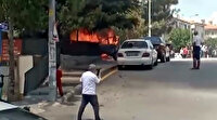 Ankara'da alev topuna dönen araç dehşet saçtı