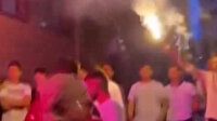 Şişli'de asker eğlencesinde meşale patladı: 2 kişi yaralandı