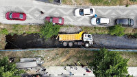 Faciadan dönüldü: İSKİ’ye ait freni tutmayan hafriyat kamyonu kanala uçtu
