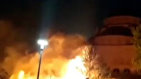 Ankara'da parkta çıkan yangın, paniğe neden oldu