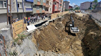 Sarıyer'de inşaat sırasında yol çöktü: Vatandaşlar tepki gösterdi