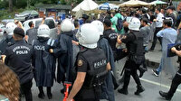 Şişli'de izinsiz gösteri düzenleyen gruba polis müdahalesi