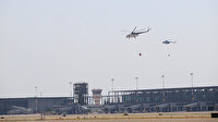 Dünyanın en büyük helikopterlerinden Mi26 Marmaris'te: Alevlerin üzerine 100 ton su attı